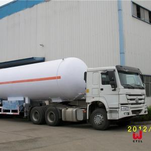 LPG Truck Semi Trailers 42m3 3 Axle Propane Tank Trailer