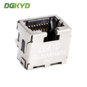 Custom Shield 8p8c SMT Rj45 Keystone Jack , Extra Low Profile Ethernet Connector
