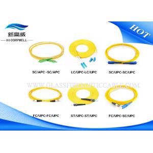 LC FC SC ST SM Multimode Duplex Fiber Optic Cable Pigtail For Ground Vehicle
