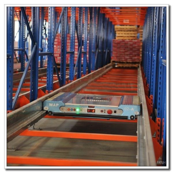 Buy Fully Automatic Warehouse Radio Shuttle Racking System Powder Coating Surface at wholesale prices