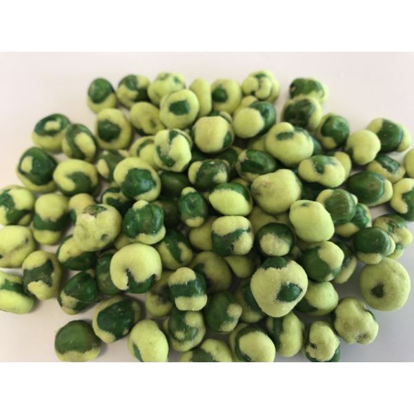 Buy Fried Coated Yellow Color BBQ/ Wasabi Green Peas Snack Dried Baked and Roasted Crunchy and Crispy Nut Food at wholesale prices