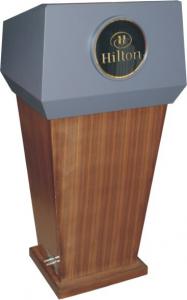 Quality Podiums Hotel Display Stand Conference Wooden Lecture Stand MDF board for sale