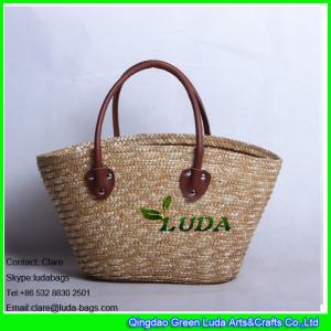 LDMC-007 wholesale natural cheap basket bag lady wheat straw bags