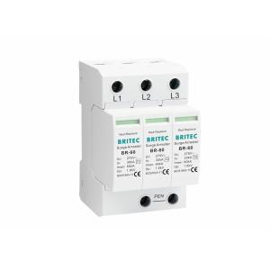 Quality 60KA 3P Type 2 Surge Protector Device T2 Class II Thermoplastic for sale