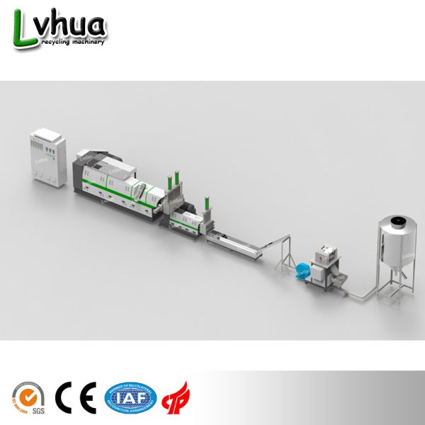 Buy Double Stage Plastic Recycling Machine Industrial Waste Recycling Compact Structure at wholesale prices