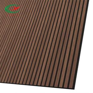 Nontoxic Harmless Acoustic Wood Slat Panels , Fire Retardant Acoustic Ceiling