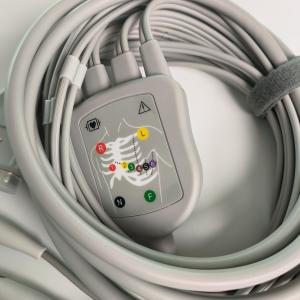 Electrocardiogram Machine Integrated 12 Lead Wire With 15 Pins European Standard