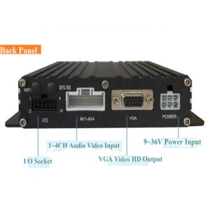H . 264 Security Vehicle DVR Camera System , SD Card Storage 12v DVR Recorder