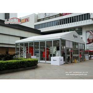 Exhibition Glass Wall Outdoor Event Tents 10x10m UV Resistant