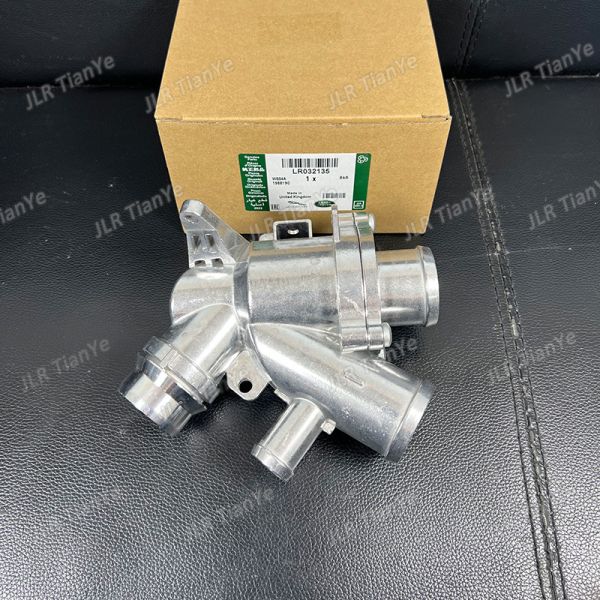 LR032135 LR035124 AJ812976 3.0 V6 5.0 V8 Aluminum Thermostat Housing For Range Rover