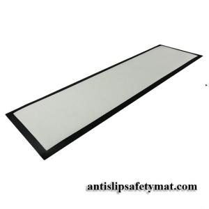 Rubber Backed Custom Logo Mats 440x250mm White Blank Bar Runner Mat