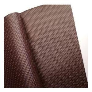 Wear Resisting Pvc Weave Pattern Tear Resistance Artificial Synthetic Leather