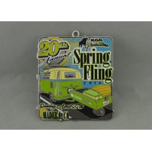 Synthetic Enamel Custom Medal Silver Plating For Spring Fling 2014