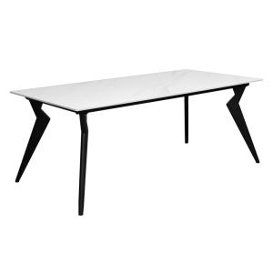 DT-1007 Modern Ceramic Top Dining Table For Homes And Offices Custom Sizes In