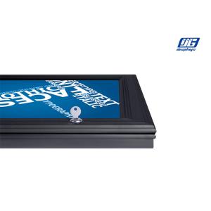 Wall Mounted Display Lockable Light Box Sign Illuminated Rectangular