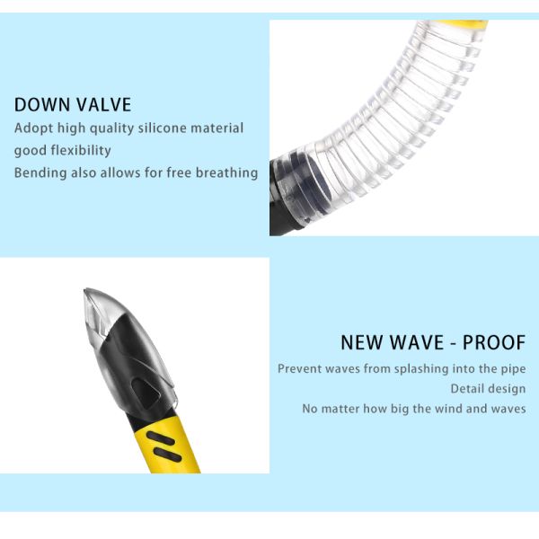 Customized Easybreath Snorkel Mask Diving Goggles And Breathing Tube Set