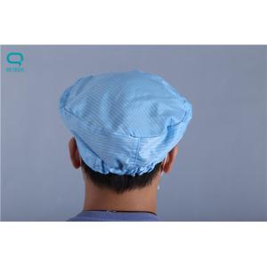 Washable Anti Static Hat , Unisex Clean Room Cap SGS Certificated