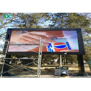 Advertising Outdoor Full Color Led Display DIP P10 3 In 1 Brightness 6000cd/m2