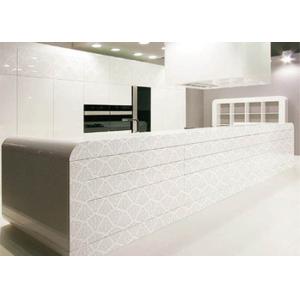 Fashion White Back Painted Glass 3mm Thickness For Wall Decoration / Furniture