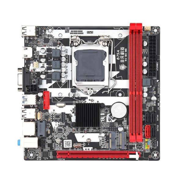 Buy Customized B75A desktop computer motherboard 17*17 inch ITX Mini industrial computer 1155 needle I3/I5/I7 CPU DDR3 ram at wholesale prices