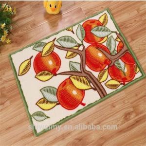Fresh fruit design loop pile nylon door mat