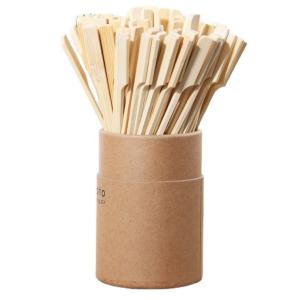 18cm Flat Wooden Bamboo Paddle Picks Sticks For Marshmallow
