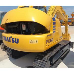6 Ton Operating Weight Komatsu PC60 Mini Digger Crawler Excavator Used Year 2016