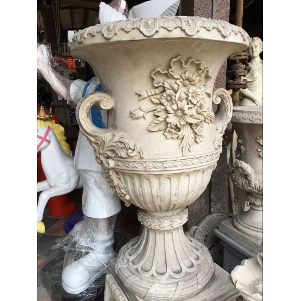 Batch Customized Large Metal Flower Pot Resin Flower Boxes Soil Planting