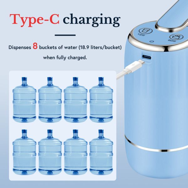 Free Standing Mobile Water Dispenser Sleek Green With Rapid 3 Hour Charge