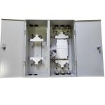 Wall Mount 72 Fibers Optical Distribution Frame Metal Dual Door Dual Locks