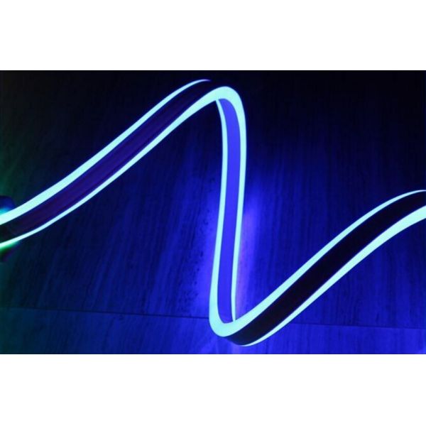 AC 220V Blue Double Sided Neon Flex 120 LEDs / M PVC Jacket Material
