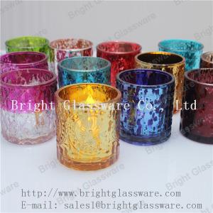 China hot sale decorative tea light glass candle holder supply on sale