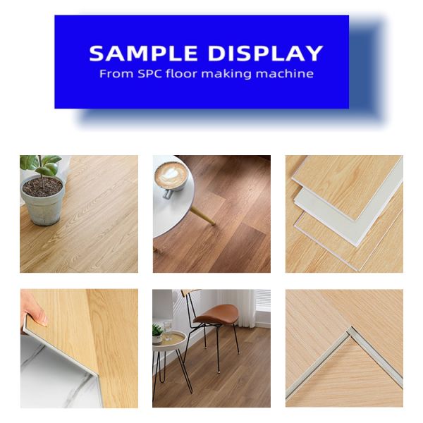 Sinohs Automatic SPC Floor Manufacturing Equipment / SPC Floor Sheet Making Machine