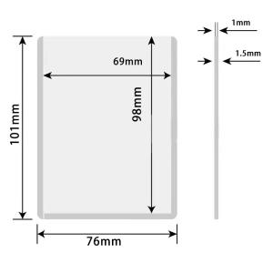 Clear 35C PVC Trading Card Baseball Card Toploaders For Sports Cards (25 Count)