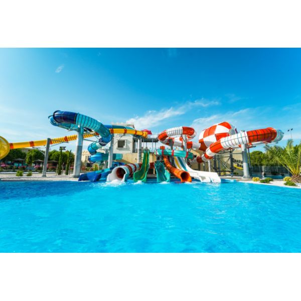 Attraction Kid Water Park Slide 5m Width For Swimming Pool
