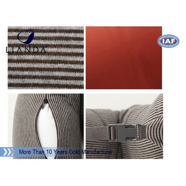 U Shaped Therapeutica Sleeping Pillow / Soft Memory Foam Neck Pillow OEM Service