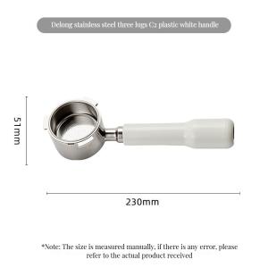 51mm Ceramic Handle Espresso Portafilter with Wooden Handle and Stainless Steel