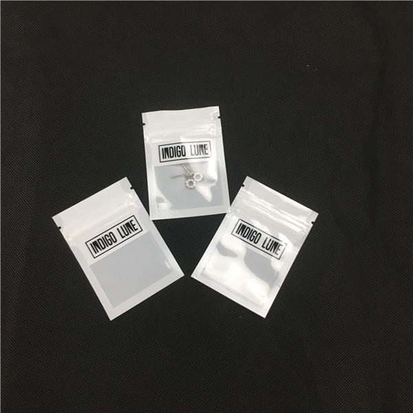 Customized Plastic Pouch Jewelry Packaging Bags With Clear Window