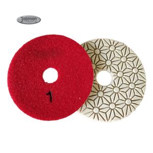 100mm 3 Step Diamond Granite Polishing Pads Various Grit