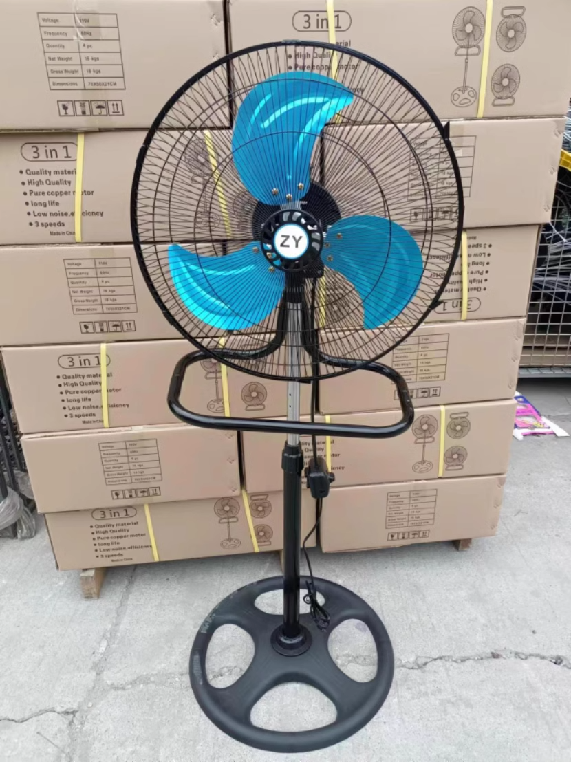 NO App-Controlled 18 Inch Industrial Standing Fan Metal Blade Pedestal 3 in 1 Stand Fan