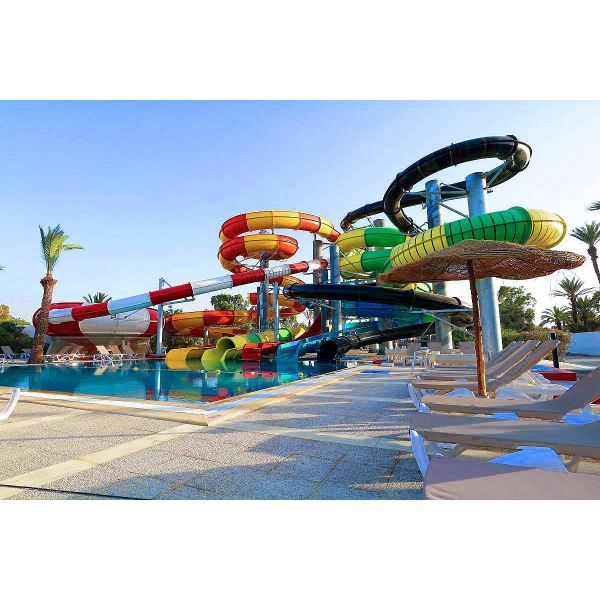 OEM Aqua Park Water Fun Game Equipment Fiberglass Water Slide For Swimming Pool