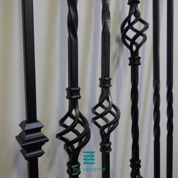 Buy Iron Balusters Decorative Metal Post Single Basket With 1117.6mm 44" Height at wholesale prices