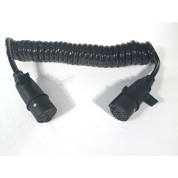 Automotive 24V Trailer Cable Nylon Plug High Tension RV Blade Molded