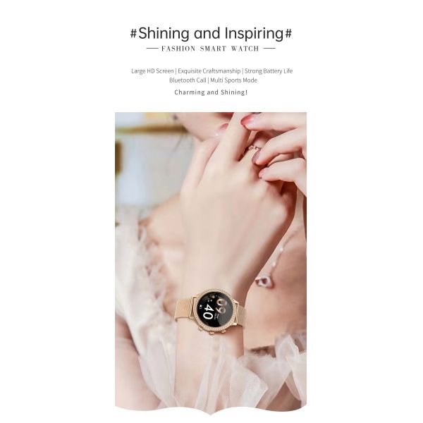 Smart Watch for Women Dial Answer Calls, 1.32'' Diamond Smartwatch Fitness Tracker