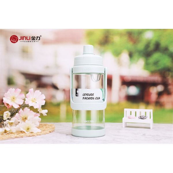 PP Plastic Sports Bottle 500ml Coffee Mugs Customized Printing Accept