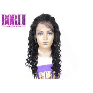 Pre Plucked Full Lace Human Wigs Brazilian With Baby Hair In HD Lace Deep Wave