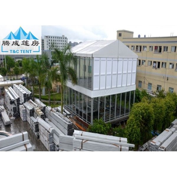 Buy Customized Size Waterproof Double Decker Tent For Exhibition With ABS Wall at wholesale prices