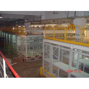 Quality Multi Tier Racking System Multilayer Shelf Racks With Staircase / Railing for sale