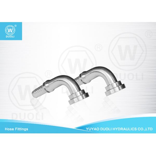 90° SAE Flange Code 61 Hydraulic Pipe Fittings 3000 PSI ISO12151-3 / SAR J516