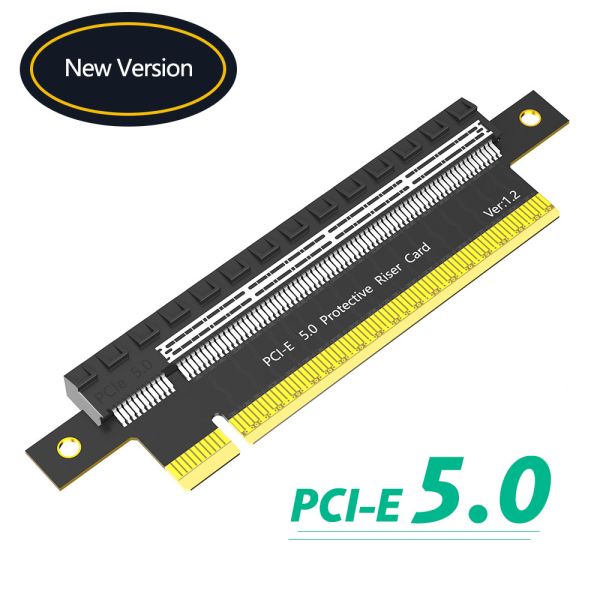 PCI-E Express 5.0 16X Male To Female Extender Riser Card Adapter Pcie 5.0 16x 180 Degree Height Increasing Card